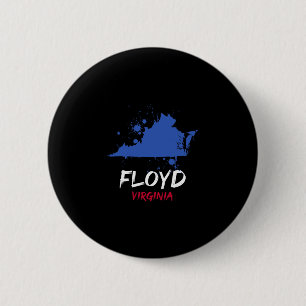 Floyd Virginia Va Farbklecks Urlaubs-Souvenir Button