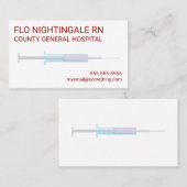 Flu-Brustschuss weiß Visitenkarte (Vorne/Hinten)