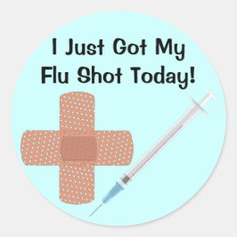 Flu-Impfstoff-Aufkleber Runder Aufkleber