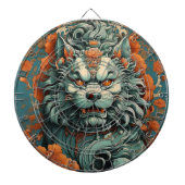 Flu Lion of Wisdom Dartboard Dartscheibe (vorne)