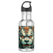 Flu Lion of Wisdom Edelstahlflasche (Vorderseite)
