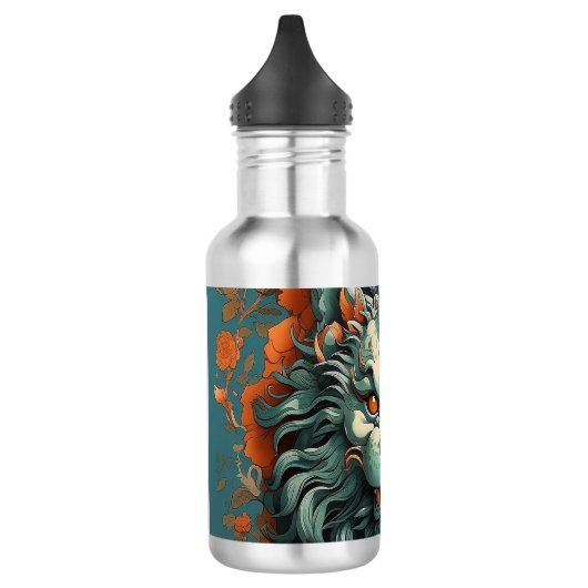 Flu Lion of Wisdom Edelstahlflasche (Links)