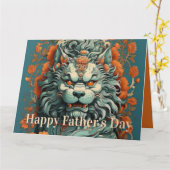 Flu Lion of Wisdom Karte (Gelbe Blume)