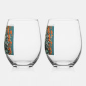 Flu Lion of Wisdom Weinglas Ohne Stiel (Links)