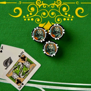 Flu Löwe der Weisheit Poker Chip
