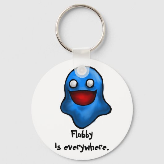 Flubby ist überall Schlüsselanhänger (Vorderseite)