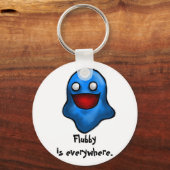 Flubby ist überall Schlüsselanhänger (Vorderseite)