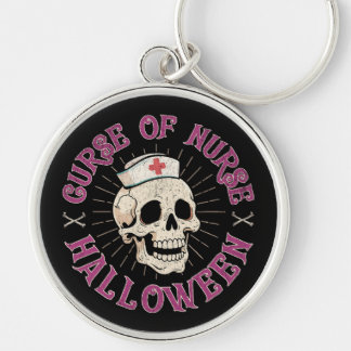 Fluch des neurse Halloween Spooky Nurse Skull Schlüsselanhänger