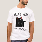 Fluch, du lustige Katze T-Shirt (Vorderseite)