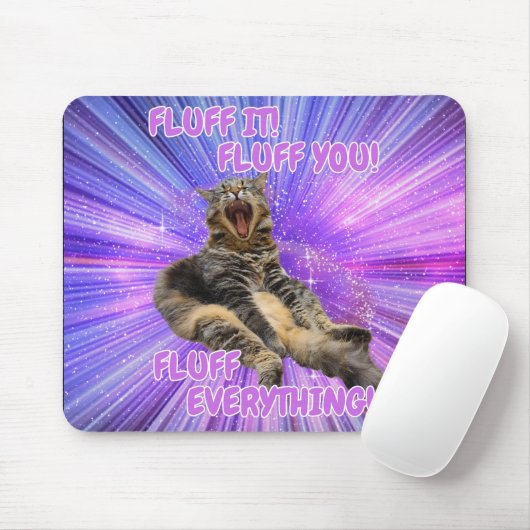 Fluch es! Funny Cat Mousepad (Mit Mouse)