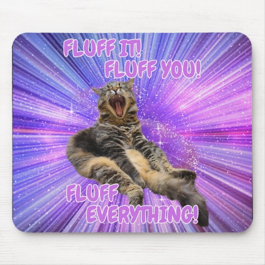 Fluch es! Funny Cat Mousepad (Vorne)