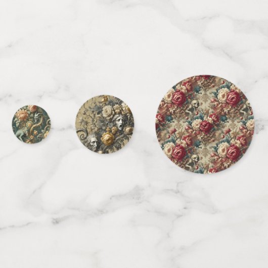 Fluch oder Fluch — gotisch Viktorianisch Konfetti (Vorderseiten)