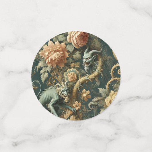 Fluch oder Fluch — gotisch Viktorianisch Konfetti (Klein Vorderseite)