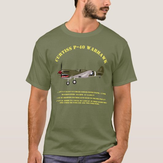 Fluch P-40 Warhawk T-Shirt (Vorderseite)