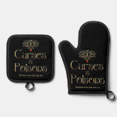 Fluch und Gift Ofenhandschuh & Topflappen-Set (Vorderseite)