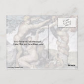 Fluch von Adam und Eva von Michelangelo Buonarroti Postkarte (Rückseite)