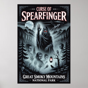 Fluch von Spearfinger Verheerte Smoky Mountains Po Poster