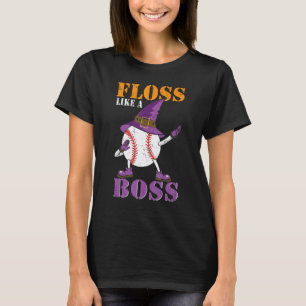 Fluch wie ein Boss Halloween-Tanz Baseballhexe T-Shirt