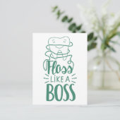 Fluch wie ein Boss Postkarte (Stehend Vorderseite)
