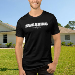 Fluchen Hilft Lustige Stressbewältigung Zitat   We Tri-Blend Shirt