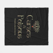 Fluchen und Gifte Fleecedecke (Vorderseite (Horizontal))