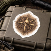 Fluchkompass-Sigil Pirat Aufkleber