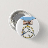 Flucht-Asmedaillenknopf Button (Vorne & Hinten)