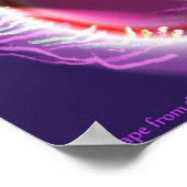 Flucht aus dem astralen Schwarz Poster (Ecke)