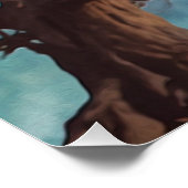 Flucht aus dem Feuer - Motorradfahrer Poster (Ecke)