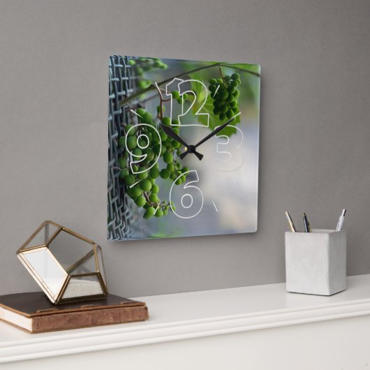 Flucht aus dem Zaun Quadratische Wanduhr (Büro)