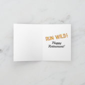 Flucht aus dem Zoo Dankeskarte (Innenseite)