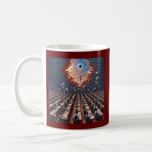 Flucht aus der Matrix: Surreal Exam Room Kaffeetasse (Links)