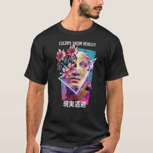 Flucht aus der Realität Vaporwave Ästhetik Japanis T-Shirt