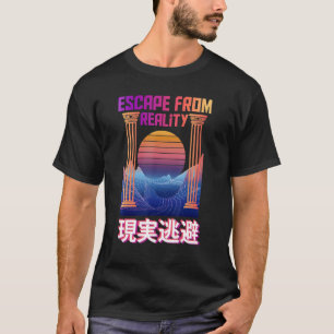 Flucht aus der Realität Vaporwave-Bekleidung T-Shirt