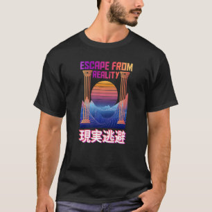 Flucht aus der Realität Vaporwave-Bekleidung T-Shirt