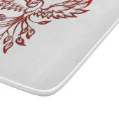 Flucht aus einem Phoenixglas Schneidebrett (Ecke)