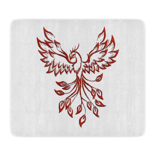 Flucht aus einem Phoenixglas Schneidebrett (Vorderseite)