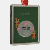 Flucht aus Lebkuchen Männer Holiday Foto Ornament Metall (Rechts)