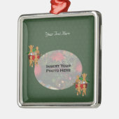 Flucht aus Lebkuchen Männer Holiday Foto Ornament Metall (Links)