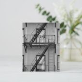 Flucht aus NY-Feuer Postkarte (Stehend Vorderseite)