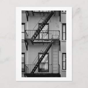 Flucht aus NY-Feuer Postkarte