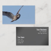 Flucht der Kurzen Eule Visitenkarte (Vorne/Hinten)