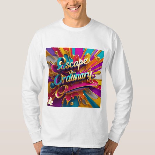 "Flucht der Normalität" T-Shirt (Vorderseite)