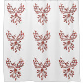 Flucht eines Phoenix Duschvorhang (Vorderseite)