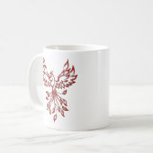 Flucht eines Phoenix Kaffeetasse (Vorderseite Links)