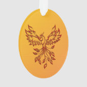 Flucht eines Phoenix Ornament (Rückseite)
