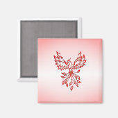 Flucht eines Phoenix Red Magnet (Vorderseite/Rückseite)