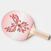 Flucht eines Phoenix Red Tischtennis Schläger (Seitenansicht)