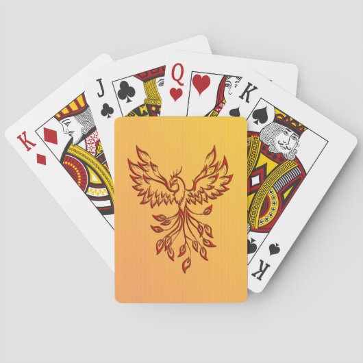 Flucht eines Phoenix Spielkarten (Rückseite)