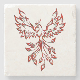 Flucht eines Phoenix Steinuntersetzer